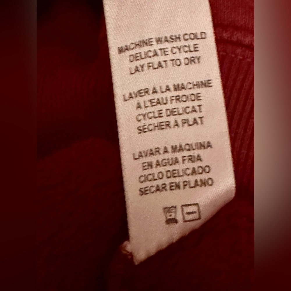 FRAME Denim Maroon & Gold Logo Sweatshirt Size XS - Picture 6 of 7